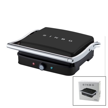 SİYAH IZGARA VE TOST MAKİNESİ AYARLANABİLİR ISI 180 DERECE AÇILABİLİR ÜST GÖVDE SSM-2571 (5343)