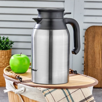 2LT 304 ÇELİK K MODEL TERMOS INOX SERİSİ12 SAAT SICAK - 24 SAAT SOĞUKÇİFT CONTALI KAPAK (5343)