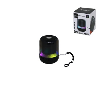 KAVANOZ MODELİ - MİKA GÖVDE BLUETOOTH WİRELESS MİNİ HOPARLÖR SPEAKER USB ŞARJLI - IŞIKLI 5W PL-4445 (5343)