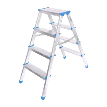 4+4 ÇİFT BASAMAKLI ALÜMİNYUM METAL MERDİVEN YÜKSEKLİK = 92CM BAŞ GENİŞLİK = 8CM (5343)