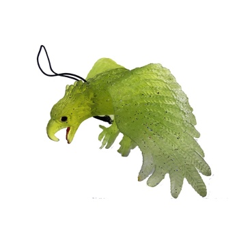 Yeşil Renk Yumuşak Plastik Şaka Kartal Yarasa Anahtarlık Şaka Malzemesi (5343)