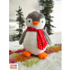 Kış Masalı Pingu – Kırmızı Şapkalı Peluş Penguen 40 cm