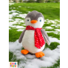 Kış Masalı Pingu – Kırmızı Şapkalı Peluş Penguen 40 cm