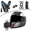 Motorsiklet Kask Önü Takılan Telefon Tutucu Aksiyon Kamerası Takılabilen Aparat (5343)