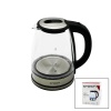 CAM - LEDLİ  KETTLE   1.8LT   1500W   ÇELİK TABAN - KROM KAPAK  360° GÖVDE   PLASTİK KULP (5343)