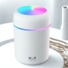Usb Rengarenk Işıklı 300 ml Ulrasonik Hava Nemlendirici Buhar Makinesi Ve Hava Aroma Difüzörü (5343)