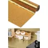 2 Metre Kendinden Yapışkanlı Silinebilir Mutfak Tezgah Üstü Sticker Folyo Gold Renk (5343)