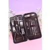 Tırnak Makası Tırnak Bakım Seti Deri Çantalı 12 Parça Set (5343)