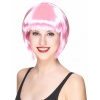 Soft Pembe Renk Parti Peruğu Küt Saç (5343)