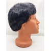 Siyah Renk Kısa Kesim İçi Astarlı Erkek Peruğu (5343)