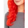 Kırmızı Renk Uzun Dalgalı Parti Peruğu (5343)