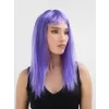 Mor Renk Uzun Düz Parti Peruğu (5343)