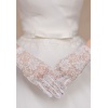 Beyaz Renk Kısa Dantelli Eldiven (5343)