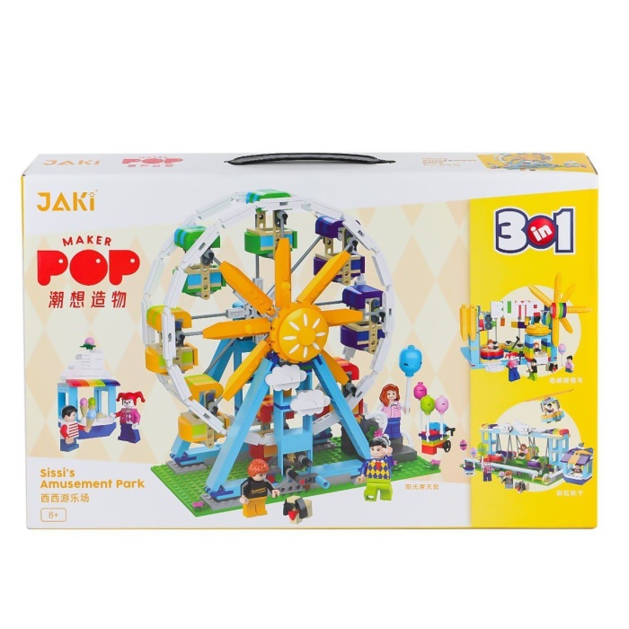 JK2180 Jaki Sissinin Eğlence Parkı 3IN1 Blok Seti -Vagon life