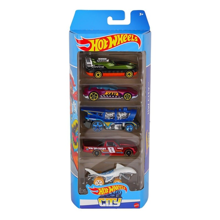 1806 Kampanya - Hot Wheels Beşli Araba Seti - ERKOL özel kampanya fiyatı