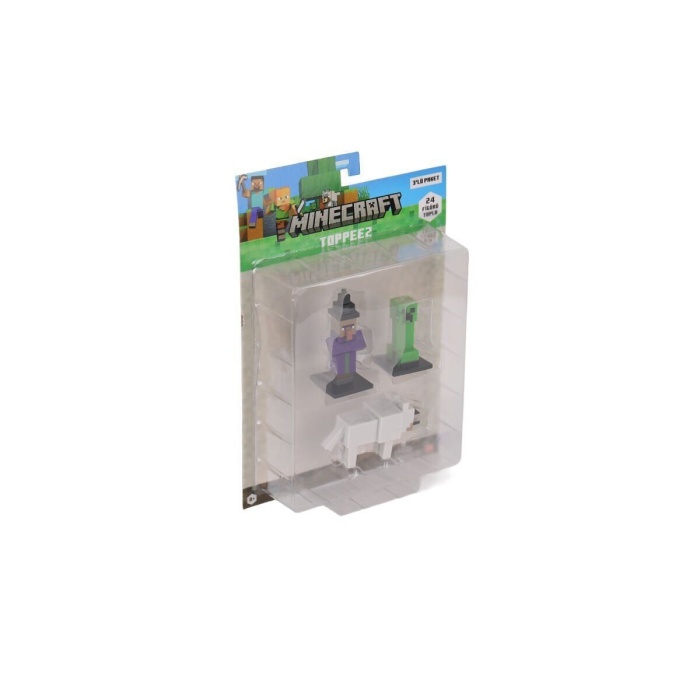 PMI MC2020 Minecraft 3D Figür Toppeez 3lü Set