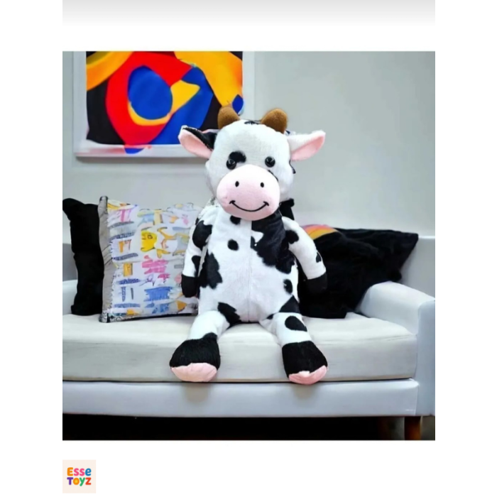 45 cm Sevimli İnek Peluş Oyuncak – Yumuşak ve Eğlenceli Arkadaş