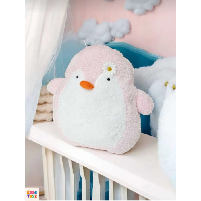 Sevimli Penguen Yastık Peluş Oyuncak – Yumuşak ve Konforlu Hediye Seçeneği