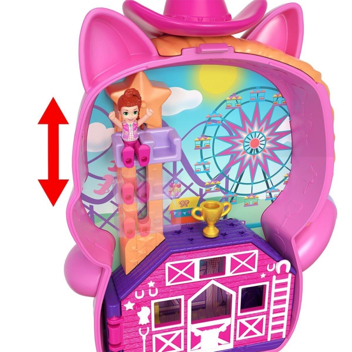 JCR39 Polly Pocket Midilliyle Rodeo Heyecanı Mikro Oyun Seti