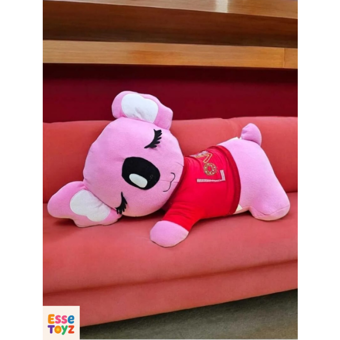 65 cm Yatık Pembe Uykucu Koala Peluş Oyuncak – Yumuşak ve Sevimli Uyku Arkadaşı