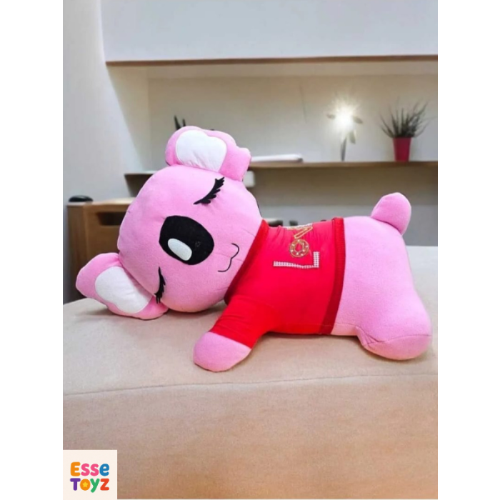 65 cm Yatık Pembe Uykucu Koala Peluş Oyuncak – Yumuşak ve Sevimli Uyku Arkadaşı