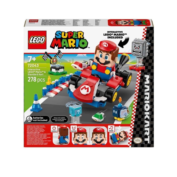 72043 Super Mario - İnteraktif Lego Mario ve Standard Kart 278 parça +7 yaş