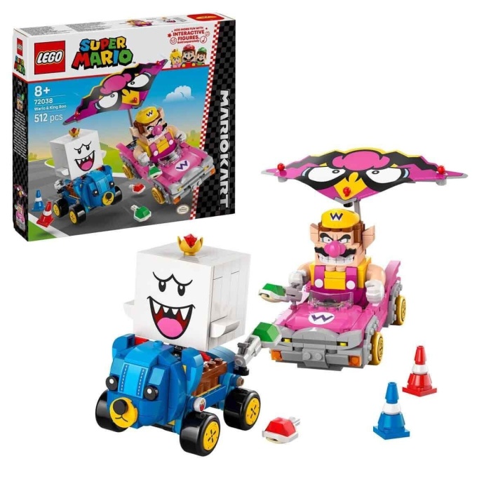 72038 Super Mario - Wario ve King Boo 512 parça +8 yaş