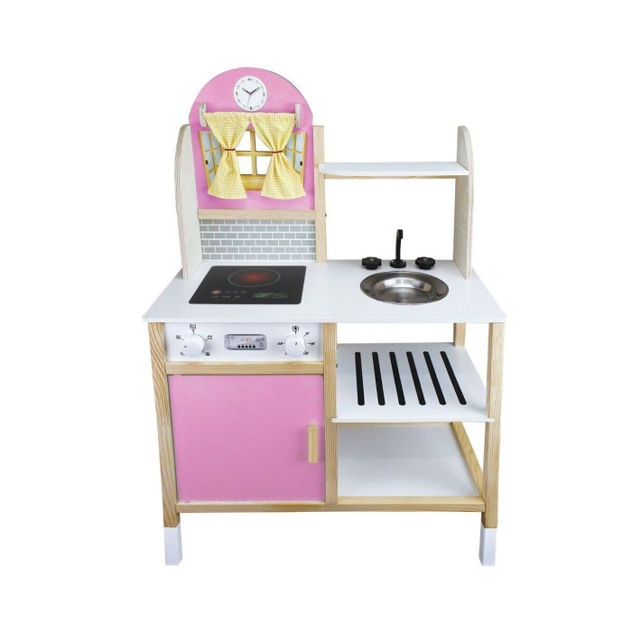 T1012 AHŞAP MUTFAK PEMBE LEDSİZ