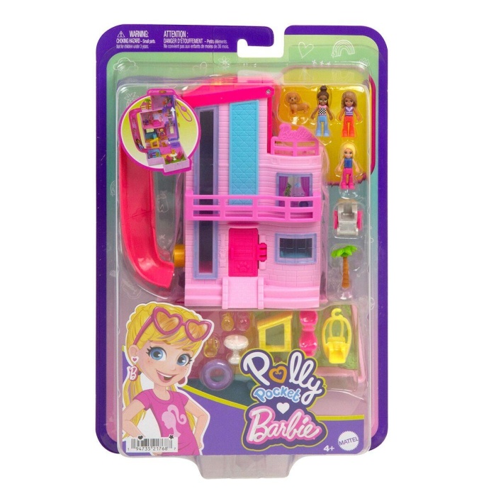 HWP11 Polly Pocket Barbienin Evi Temalı Mikro Oyun Seti