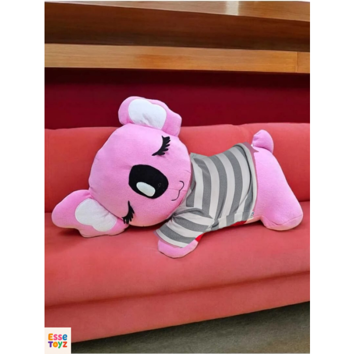 65 cm Yatık Pembe Uykucu Koala Peluş Oyuncak – Yumuşak ve Sevimli Uyku Arkadaşı