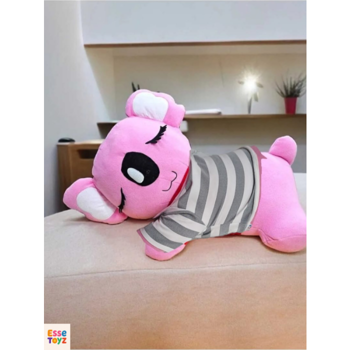 65 cm Yatık Pembe Uykucu Koala Peluş Oyuncak – Yumuşak ve Sevimli Uyku Arkadaşı