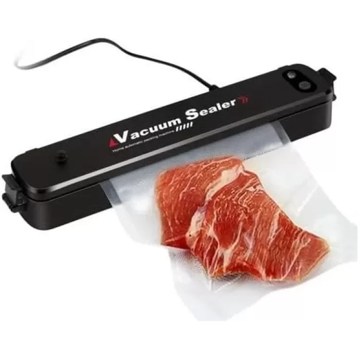 Vacuum Sealer Ev Tipi Vakumlama ve Yapıştırma Makinesi + 10 Adet Vakum Poşeti (5343)