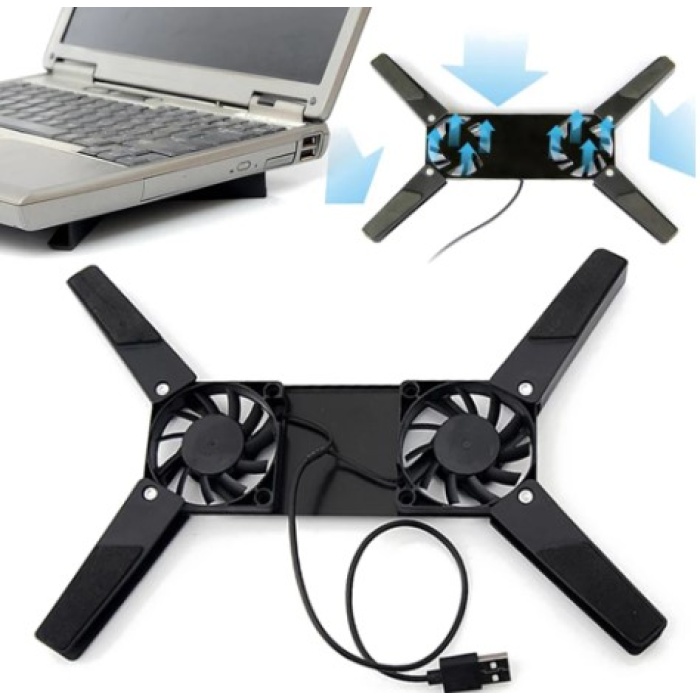 Katlanabilir Laptop Soğutucu 2 fanlı (5343)