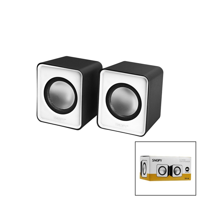 SNOPY SN-66  BEYAZ  USB 2.0 MULTİMEDYA 1+1 HOPARLÖR SPEAKER SET 6W (5343)
