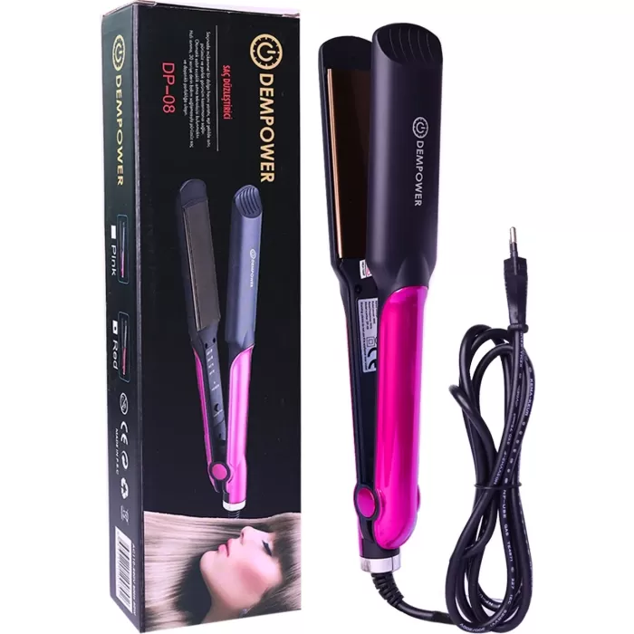 Seramik Kaplı Pembe Detay Saç Düzleştirici (5343)