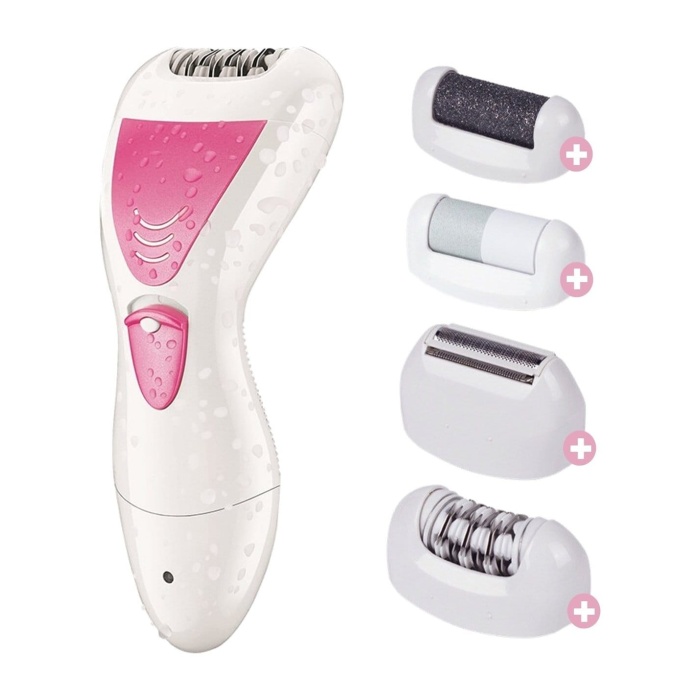 4 In 1 Su Geçirmez Epilasyon Aleti Epilatör Cihazı Tüy Alma Makinesi Topuk Törpüsü (5343)