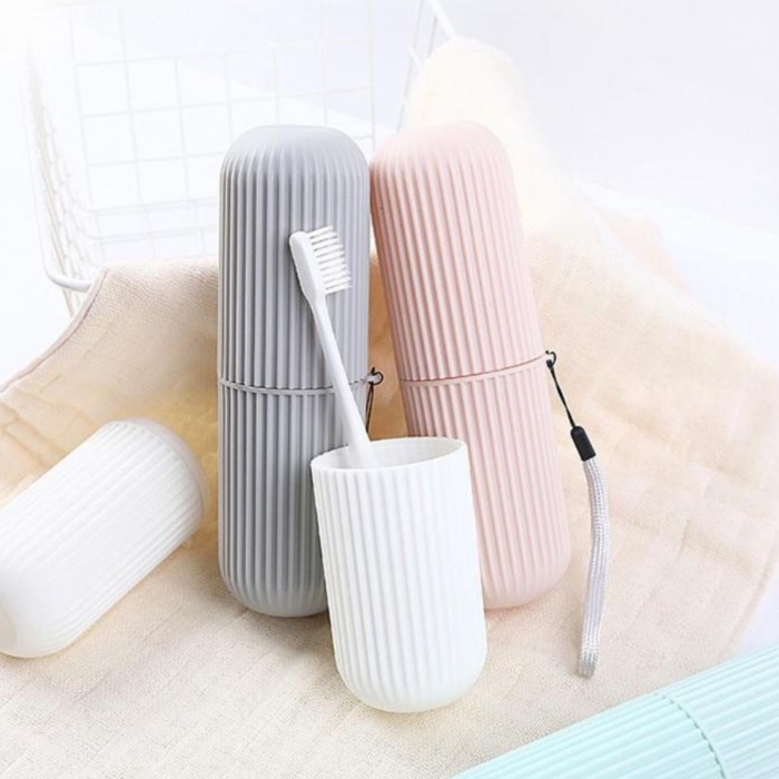 Seyahat Tipi Plastik Diş Fırçası Gözlük Kalem Fırça Erzak Saklama Kabı Düzenleme Kalemlik (5343)