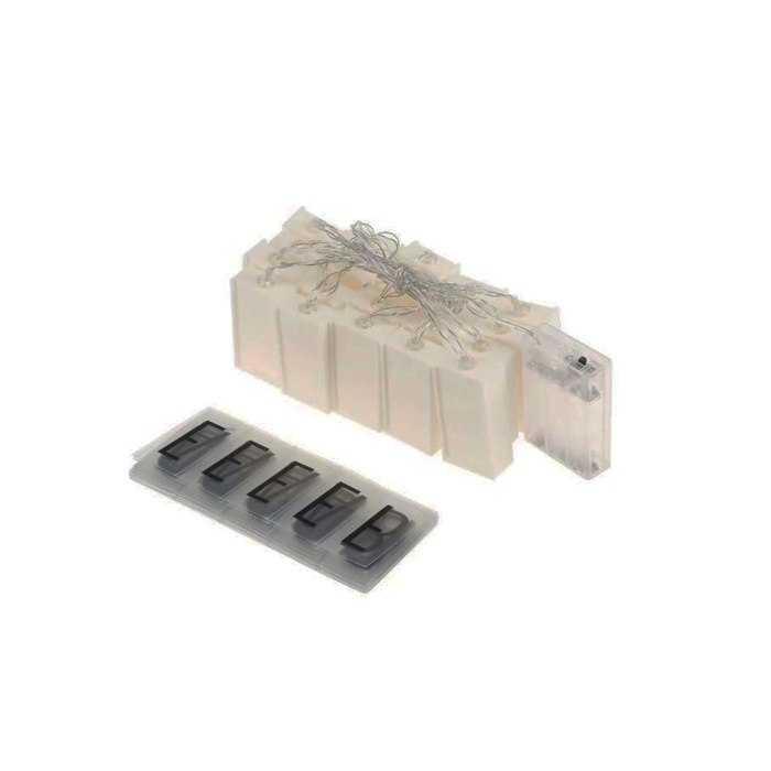 10&amp;apos;lu Lightbox Işıklı Harf Mesaj Panosu Dekoratif Harf Işık Zinciri (5343)