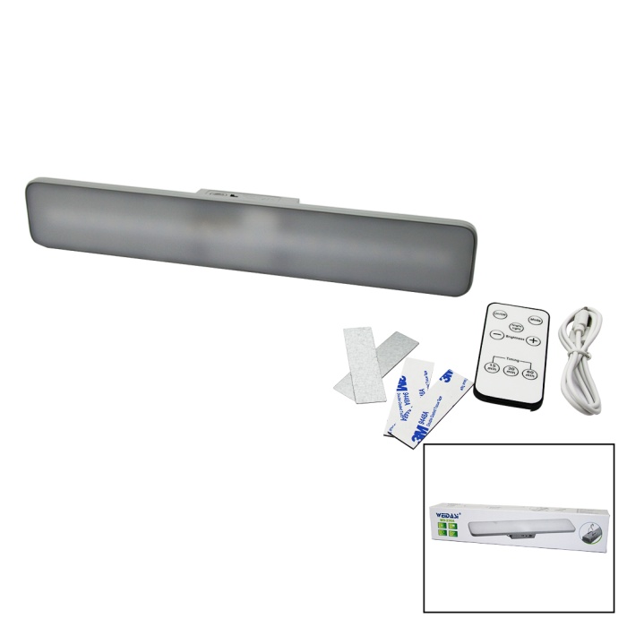 KUMANDALI - ZAMAN - IŞIK GÜCÜ AYARLI METAL ASKILI - USB ŞARJLI LAMBA FENER 20SMD LED (5343)