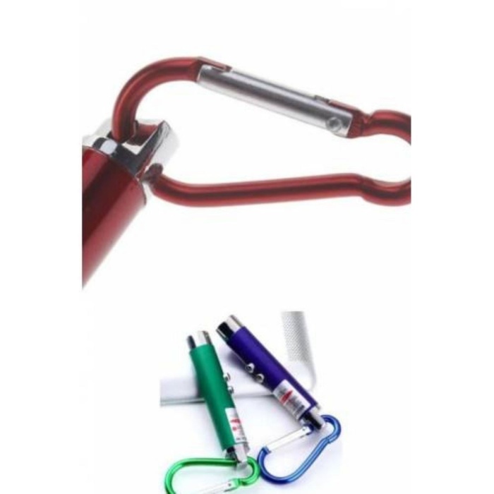 3 Fonksiyonlu Kırmızı Beyaz Işıklı Led Lazer Kedi Köpek Oyuncak Anahtarlık (5343)