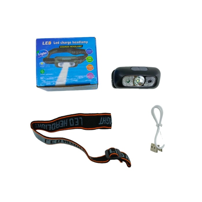 LED CHARGE HEADLAMP  USB ŞARJLI  KAFA LAMBASI FENER  OYNAR BAŞLI (5343)