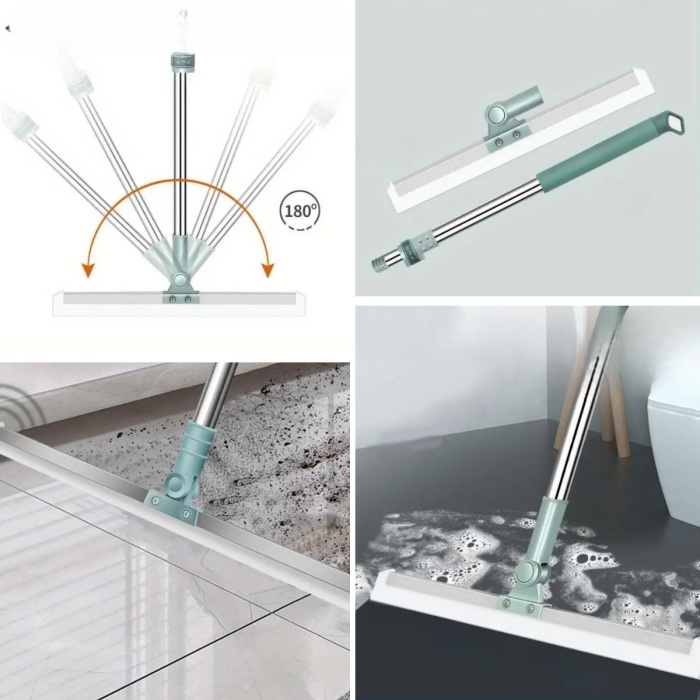 Teleskopik Oynar Başlıklı Cam,Zemin Silme Aparatı Çekçek (5343)