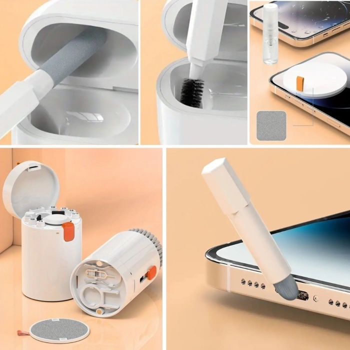 20 Parça Çok Fonksiyonlu Bilgisayar Temizleme Seti Klavye Cep Telefonu Kablosuz Kulaklık Temizleme Kalemi Toz Alma Multi Temizlik Kiti 20in1 (5343)