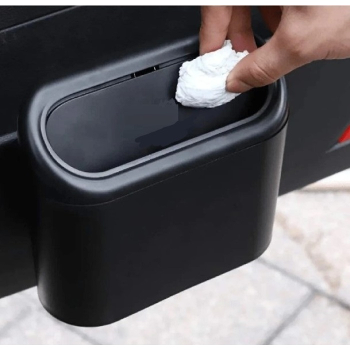 Araba Çöp Kutusu Kapaklı Organizer Siyah (5343)