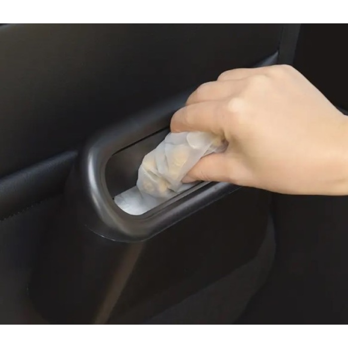 Araba Çöp Kutusu Kapaklı Organizer Siyah (5343)