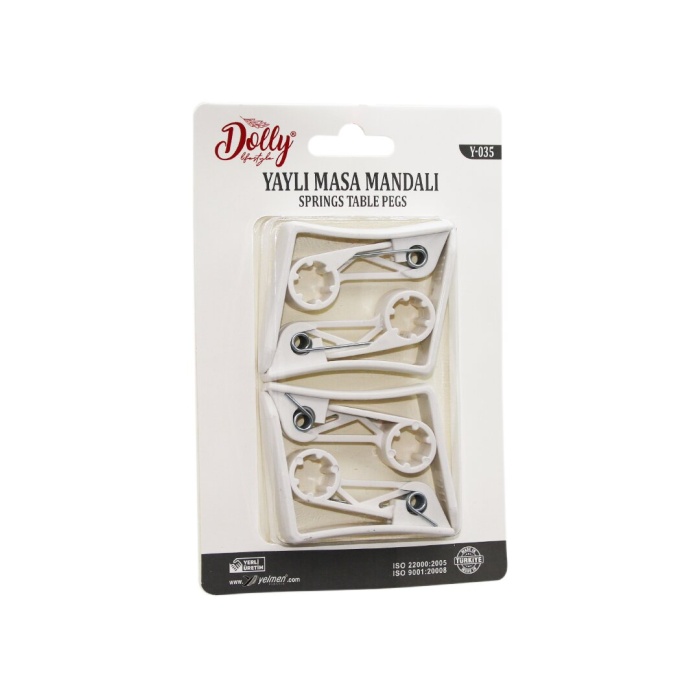 4 PARÇA PLASTİK - YAYLI MASA ÖRTÜSÜ MANDALI KISKACI (5343)