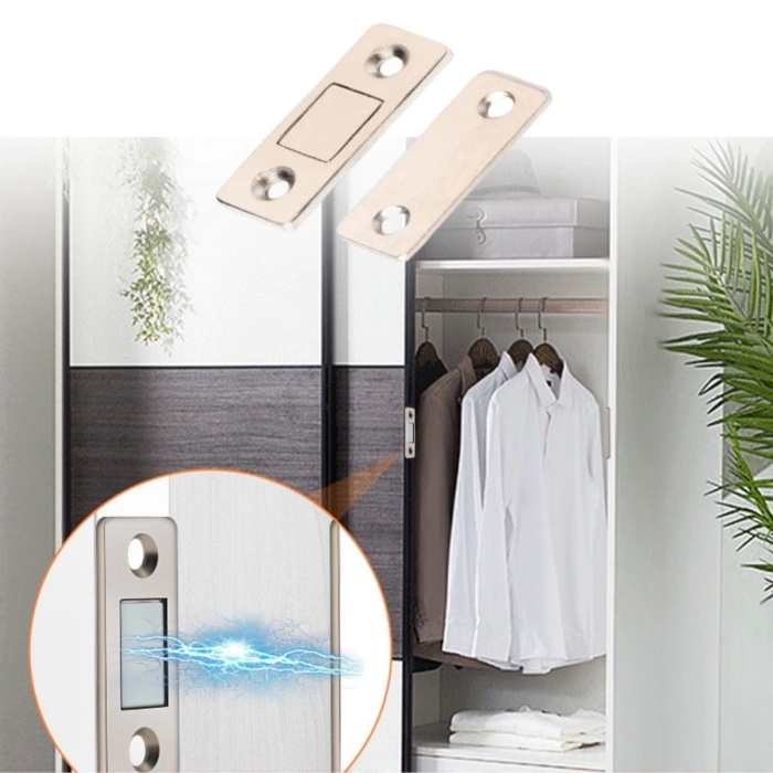 2 Çift Çok Amaçlı Kapı Kapak Dolap Çekmece Mobilya Durdurucu Kapatıcı Mıknatıslar (5343)