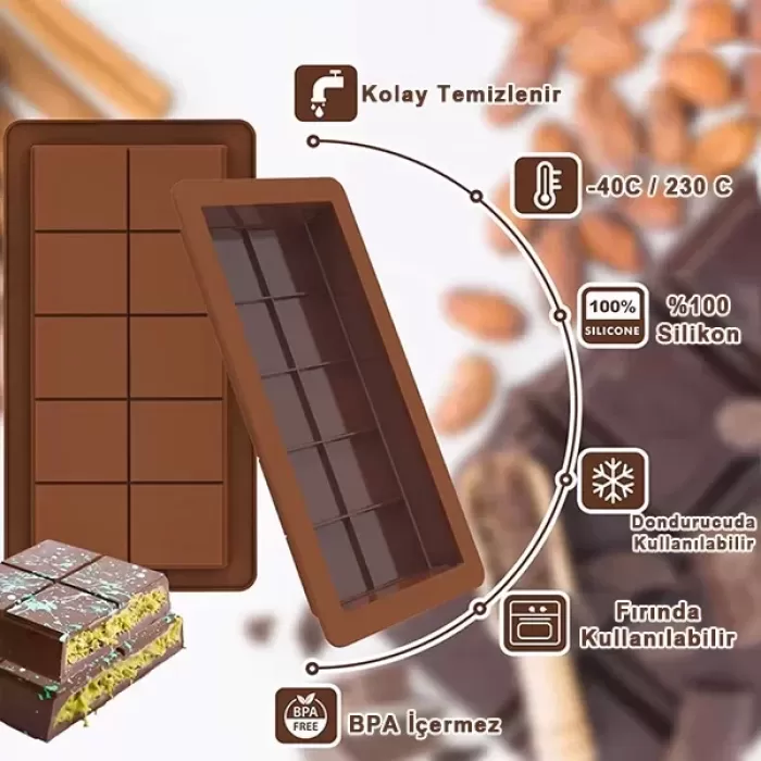 Dubai Çikolatası Kalıbı Çikolata Kalıbı Bpa Free (5343)