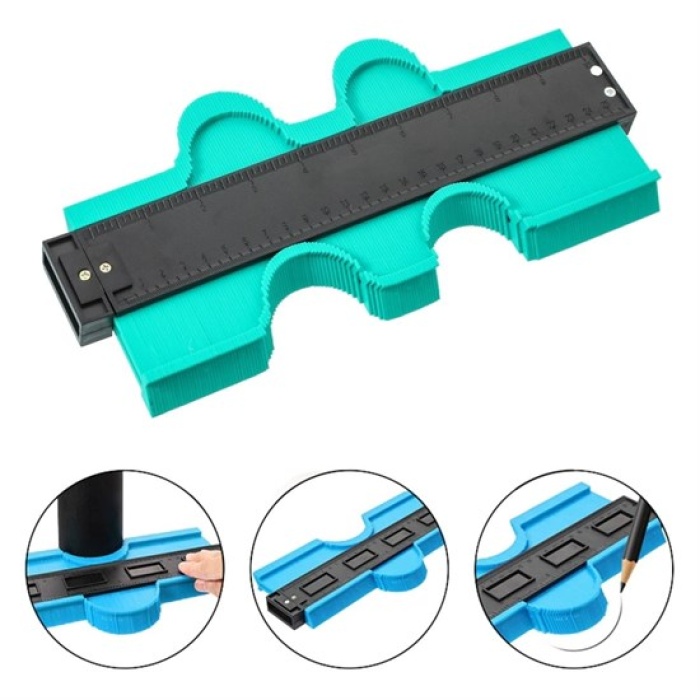 Kontur Ölçüm Cihazı Ahşap Fayans Şekillendirme Kalıbı 24 cm (5343)