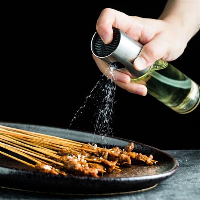 100ml Kapasiteli Şeffaf Spreyli Yağdanlık Sosluk Yağ Püskürtücü Yağ Şişesi (5343)